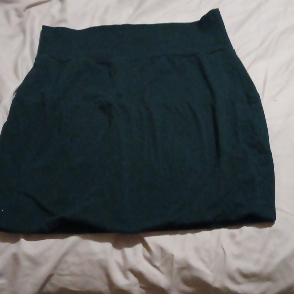 Black mini skirt